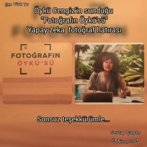 Sevtap Çapan Instagram - Harika bir hatıra fotoğraf elimde, müthiş duygular kalbimde... 

Sevgili @oykucengiz size ve @ekoturktv ailesine, her şey için teşekkür ediyorum.