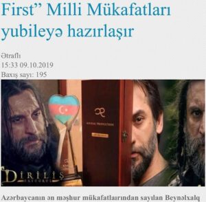 Sezgin Erdemir Instagram - Bu yıl 10'uncusu düzenlenen, kendi branşlarında senenin en iyilerine verilen The First Ödülleri'nde; bu ödüle layık görülmüş olmaktan gurur duyuyor ve hem Azerbaycan Türkleri'ne hem de bu töreni yıllardır özveriyle gerçekleştiren @xeyalrzaofficial 'a teşekkür ediyorum. En kısa zamanda tekrar görüşmek üzere. #thefirstmükafatları #baku #azerbaycan #sungurtekin #dirilişertugrul

Video credit: @mertdemir2
