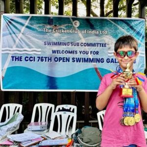 Shaad Randhawa Instagram - Champion 🏆 under 9 entire Mumbai region for swimming. AEVRAM RANDHAWA.. 4 gold medals 🏅 🏅 🏅 🥇 .. 2 individual in free style previous record broken 34.70 secs ,& breast stroke. 2 gold medals in relay!! 3 bronze medals 🥉 🥉 🥉 in butterfly , backstroke and medley!  And an individual championship 🏆 
Well done Son .. Miles to go ... 
Love you ❤️
PS : Dada would be so proud ❤️