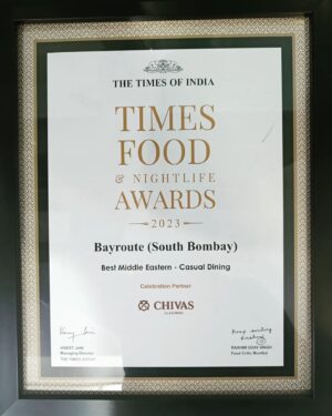 Shaad Randhawa Instagram - Times food & night life awards 2023 .. 
Grateful 🙏
Thank you to all our patrons for the constant love & support 💙💜. #teambayroute & teamhitchki 
@bayroutedining @hitchkidubai @hitchkiindia