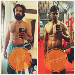 Shabeer Kallarakkal Instagram - #priorities #next #sportsdynamix #process 
3 weeks  apart ⚡️⚡️⚡️

Thank you @sportsdynamix  Ramji sir @manavmukund @jeevan.mj7 and the incredible team for getting me ready physically for various characters I play. 

Yet again you made sure I was given the right travel schedules during my work & got me to look the part ON TIME. 

Blessed to be training at this high performance training centre, SPORTS DYNAMIX ❤️❤️

#actor #training #actorlife #entertainer #life #enjoy #makeyourownmagic  #joysoflittlethings