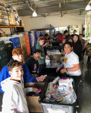 Shae Bennett Instagram - Loved serving with my amazing youth group @lighthousecharities we got to fill bags full of supplies to help refugees from all over! #latterdaysaints #lds #lighthousecharities