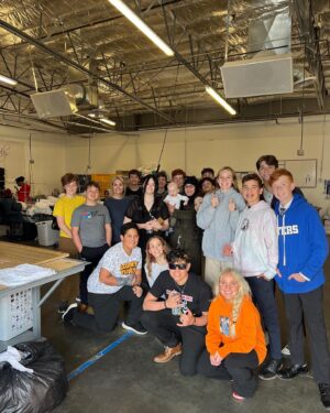 Shae Bennett Instagram - Loved serving with my amazing youth group @lighthousecharities we got to fill bags full of supplies to help refugees from all over! #latterdaysaints #lds #lighthousecharities