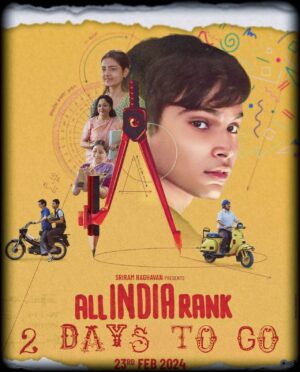 Shahid Mallya Instagram - “Hey there, just a gentle reminder that ‘All India Rank’ is hitting the screens in a mere 2 days! Grab your popcorn and get ready for a chill evening at the movies. 🍿✨ #CountdownIsOn”
Directed By Varun Grover Sir @vidushak 
Music by @mayukhmainak