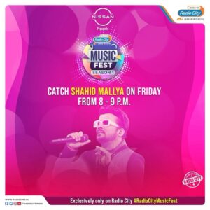 Shahid Mallya Instagram - Radio City presents Music Fest 2023.

Stay Tuned to know more!

#RadioCity #MusicFest2023
