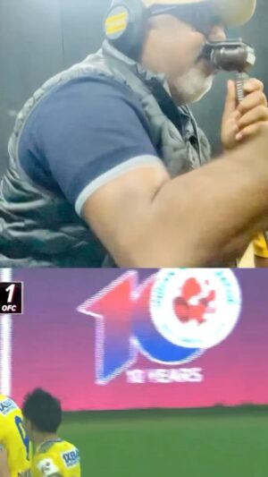 Shaiju Damodaran Instagram - Commentary Ka Hukum🔥
Watch the full commentary box reaction in YouTube. Link in Bio/Story. Watch it now!

#keralablasters #kbfc #isl #indiansuperleague #letsfootball #commentary #live #malayalam #reaction #isl10 #excitment #enjoyment