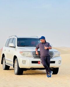 Shaiju Damodaran Instagram - On the whispering dunes …🔥 desert drive day in abudhabi @arabian_desert_safari_abudhabi  awesome experience 🔥