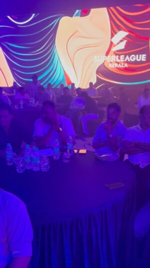 Shaiju Damodaran Instagram - സ്വാഗതം സൂപ്പർ ലീഗ് കേരള ⚽️ കൊച്ചിയിൽ നടക്കുന്ന SLK ഫ്രാഞ്ചൈസി അവതരണ ചടങ്ങിൽ നിന്ന് ⚽️⚽️ #letsfootball #keralafootball #superleaguekerala #future #franchise #introduction
