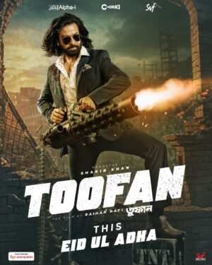 Shakib Khan Instagram - ভয় পেলে হবে ? তুফান তো আসবেই🌪️
#Toofan-এর অপেক্ষা আর মাত্র ৬ দিনের !

Toofan directed by @_raihanrafi_ , releasing in #Bangladesh on Eid-Ul-Adha, Internationally on 28th June. 

Megastar @theshakibkhan @chanchal_chowdhury  @mimichakraborty @masumanabila Misa Sawdagar @iammony @shrikantmohta Shahriar Shakil @rony_redoan @aby2806 @chorkiofficial @alphai_studios_ltd @svfekush #SVF