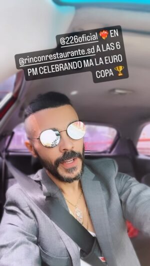 Shalim Ortiz Instagram - MAÑANA @226oficial REGRESA A @rinconrestaurante.sd A CELEBRAR LA #eurocopa2024🌍🏆. COMENZAMOS A TOCAR A LAS 6 PM TERMINANDO EL PARTIDO. HAGA SUS RESERVAS AL 8097928122 ✨ 

ALLÁ NOS VEMOS ❤️‍🔥

#botenlotóxico