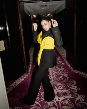 Shalmali Kholgade Instagram - Hard to keep a straight face when in great company ❤️ 

Outfit @safiyaa_official 
Earrings @anaqajewels 
Rings @anaqajewels @rubans.in 

Styled by @anshikaav 
Assisted by @bhatia_tanisha 
HMU @nikita_makeup_hair 
📸 @themediatronic @mnvlade