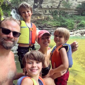 Shandi Finnessey Instagram - Today was a perfect way to spend a hot summer day! So proud of the little legs to make the long hike down to the waterfall. We are finally in the “sweet spot” of little kids when they aren’t completely helpless 😜 and we can do things like go on a 3 mile hike without carrying sacks of potatoes most of the way. Excited to have more hiking adventures in our future!