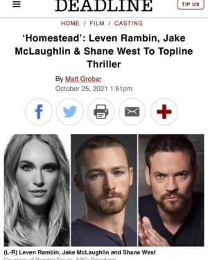 Shane West Instagram - From one labor of love (Mid Century posts coming soon) straight into the next….HOMESTEAD 🙌 What can I say….

I was blessed to be able to help produce these last two 💎 and what an experience it was. 
Our production team @conley3736 @incredibleeric21 and CREW bringing @marcos_efron vision come to life. 
And @dustinblackburn80 @richiewalls helping bring @levenrambin @jakeamclaughlin #sohvirodriguez the ❤️ and SOUL 🔥 
As well as @thedeewallace !! 🐺

Thank you, Tennessee. Thank you, Knoxville. Thank you for giving us a chance. Let’s do it again 🍻
#cheers #love #tennessee
