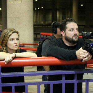 Shannon Lucio Instagram - Director Robert Paschall waiting with me on the set of SEGFAULT.  I look tired already and it's only the beginning...I can't wait for this beast to hit theaters.