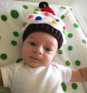 Shannon Lucio Instagram - Good morning from The Cake Baby!  Hudson loves this cute as hell cap @debrajorupp sent him.  He wonders if she knit this herself?  He wouldn’t be surprised as he knows she’s a super talented lady.  Why not add “knitter extraordinaire” to her list of accomplishments?  Thank you DJ!  More pics to come when I fit into the adorable NY onesie and hat you also sent.  #thecake #echotheatercompany #debrajorupp #thecakebaby #littleactor #bekahbrunstetter @echotheatercompany