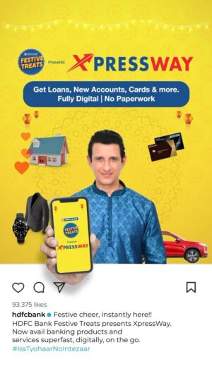 Sharman Joshi Instagram - HDFC Bank Festive Treats lekar aya hai XpressWay….Jahan Xpress Home Loan milega with 50% off on Processing Fee and Interest rate 8.35% p.a. se shuru. Aur bhi bahot kuch dher saare offers ke saath. Jaldi jaake check kijiye.
#IssTyohaarNoIntezaar @hdfcbank