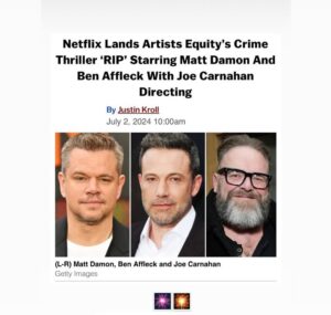Sharon Bialy Instagram - Big cat out of the bag! Blessed to be working again with the amazing @carnojoe . The respect he has for his actors, crew and #castingdirector is unparalleled . @sherrythomaslane and I are filled with gratitude!