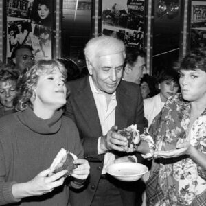 Sharon Gless Instagram - NYC's famous Stage Deli honored us with a designer "Cagney & Lacey" sandwich. Tyne left the ingredients up to me.  My face says "bliss." Her face says "blleaaahhh." Many C&L stories coming up in my memoir, "Apparently There Were Complaints" this December.