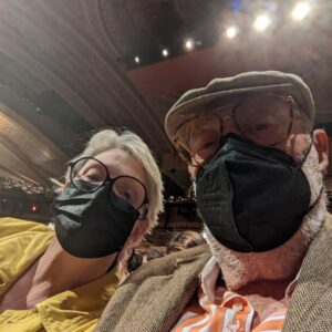 Sharon Gless Instagram - Fully masked at The Music Man in New York City. Great show.