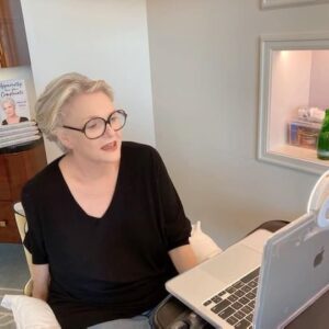 Sharon Gless Instagram - Zooming with Gary Shapiro this morning for his show From the Bookshelf.