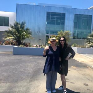 Sharon Gless Instagram - So proud of my niece Bridget Gless Keller who toured me through the nearly completed 
Children’s Institute Frank Gehry building in Watts. What an achievement—especially during COVID. 
Her years of leadership will
Impact generations of children, and their families. I le u, Bug 
Frank Gehry Children's Institute - CII