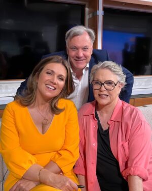 Sharon Gless Instagram - It was great to meet @susannareid100  and @edballs - both big fans of ‘Cagney & Lacey’! @GMB @ITV