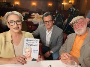 Sharon Gless Instagram - My interview with Ben Mankiewicz on CBS Mornings airs tomorrow at 9 am ET / 6:00 PT on CBS and Paramount . Talked about my new book at my favorite lifelong Hollywood haunt  Musso & Frank Grill.  Let me know if you watch it!