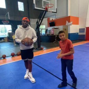 Shaun Dixon Instagram - I promised @lethalshooter that if he missed the shot that I’ll do the L dance, he liked my dance so much that he missed the shot twice. 😂😂😂. 
He really did make all his shots, he only missed so I can make this video.😁Thank you for being a team sport.🙌🏽 
He really is the best basketball trainer  and a great actor too. You got to see him on the court, he’s the truth.
#lethalshooter #nba #dharmannactors #dharmanfam #dharmannstudios #shaundixon #explore #basketball #dharmannfamily #nike #jordans
