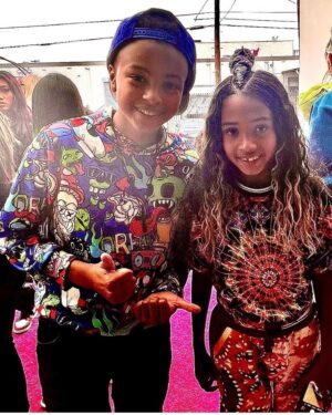 Shaun Dixon Instagram - I hope you had an awesome birthday weekend @missroyaltybrown 🎉Your party was soooo much fun!! 🔥🔥🔥. #actor #kidactor #nike #jordans