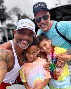 Shaun T Instagram - Just out here celebrating who we are unapologetically. I personally am thankful that I have many people in my life that accept us for who we are. To be quite frank, most of the people closest to me are not a part of the LGBTQ community which gives me hope that it is possible to thrive in life and feel accepted even though we are different than most. Lastly, shoutout to @bodi for having always been supportive of the 🏳️‍🌈 community!
#pride #pridemonth