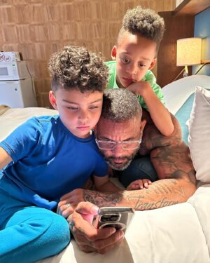 Shaun T Instagram - Question: While I prefer this as my Saturday night over anything else, what do you prefer most of your weekend nights to look like? 

Being a traveling dad, I literally soak up every moment I get to have with my kiddos and my husband. I even dragged them to LA with me because I am just truly attached to their souls and I don’t like being away from them! ♥️