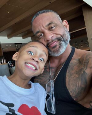 Shaun T Instagram - First Papa and Sander trip in the books!
#fatherson #love
