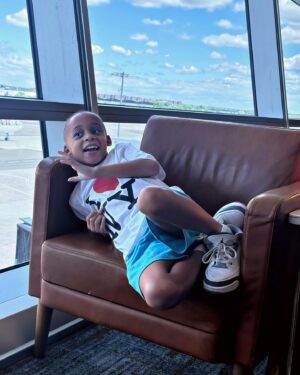 Shaun T Instagram - First Papa and Sander trip in the books!
#fatherson #love