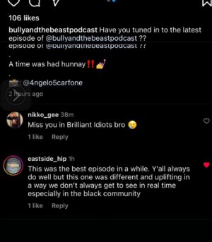 Shauna Brooks Instagram - Straight RESPECT ✊🏾 the people have SPOKEN 🫶🏽💁🏽‍♀️ @waxkyng @bullyandthebeastpodcast @starringlorel @4ngelo5carfone  The folks gone be upset cuz I said what the GORLZ won’t say or CARE not to even bother… I AINT NO PAY IT TYPE OF A GORL 🙅🏼‍♀️💁🏽‍♀️