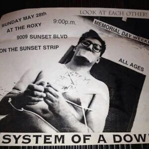 Shavo Odadjian Instagram - 29 years ago today we played our first show ever!  @systemofadown at @theroxy Hollywood Ca. What a ride it has been. Who was there? 
.
.
.
.
.
#systemofadown #theroxytheatre