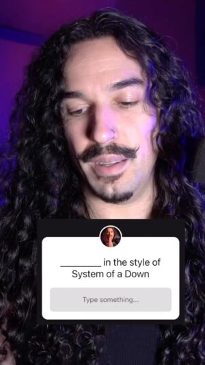Shavo Odadjian Instagram - @anthonyvincentofficial locks down “Itsy bitsy spider” in our ( @systemofadown ) style! 
How’d he do? 
.
.
.
.
#systemofadown