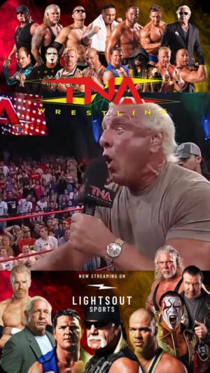 Shawne Merriman Instagram - Does anyone remember the infamous “Woo-Off” between @thelethaljay and @ricflairnatureboy? What other crazy moments from @tnawrestling do you remember? You can catch em all on @lightsoutsportstv just sayin’. 

#ricflair #jaylethal #tnawrestling #wrestling #wwe #tna #spacemountain