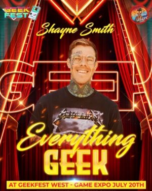 Shayne Smith Instagram - I’ll be at @geekfestevents in Everett WA this year! Come say hi and talk to me about LoTr and Warhammer and I’ll hit you with a crisp high five.