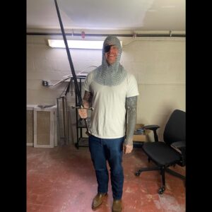 Shayne Smith Instagram - My momma took me ghost hunting again with her insane friends and also she had flashlight gloves like inspector gadget. Also If anyone wants to get me a 48 shot revolver I’d love that. Sword photo unrelated. 🖤 #ghosts #paranormal