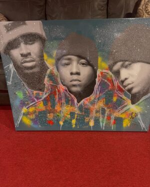 Sheek Louch Instagram - Much luv to our family @so.pookie for this artwork 🔥🔥🔥 #LOX #DBLOCK #HIPHOP