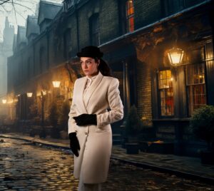 Sheena Chohan Instagram - Channelling my inner Peaky Blinders femme fatale on this incredible shoot with the talented international director/ photographer @photoserge 📸. 
Feeling fierce and fabulous in every shot. By order of the Peaky Blinders, this shoot is one for the books! 

Styled by @vinaa_shankar 

#PeakyBlinders #BehindTheScenes #SergeRamelli #OnSet #VintageVibes #Photography #sheenachohan
