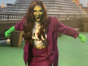 Sheena Sakai Instagram - Somewhere in the multiverse, this reality exists 💚#shehulk #drstrange #babygroot