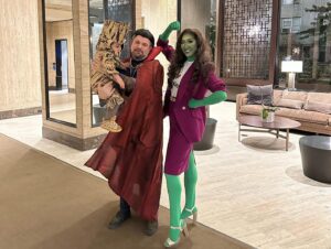 Sheena Sakai Instagram - Somewhere in the multiverse, this reality exists 💚#shehulk #drstrange #babygroot