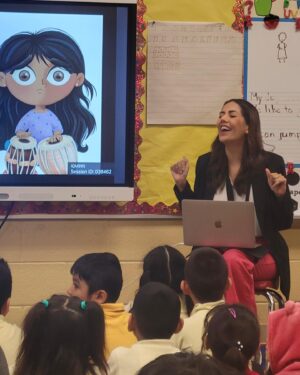 Sheetal Sheth Instagram - The good stuff. ✨❤️

Rounded out my DC trip with a visit to Rosa Parks Elementary School through @aobfound. These engaged littles not only had great questions, they made some great connections. 

Especially one kindergarten girl who shared that her classmate didn’t think she (or girls!) could have a Spiderman pencil.

I’m glad we squashed that nonsense early and reminded all the kids that there are no such things as ‘boy things’ or ‘girl things.’ 💪🏽

If your school or community would like me to visit, feel free to DM. I am booking for 2024-2025 school year and have two new books coming out soon! ❤️📚

#childrensbooks #bravoanjali #alwaysanjali #kidlit #neverdimyourlight #author #authorsofinstagram #teachers