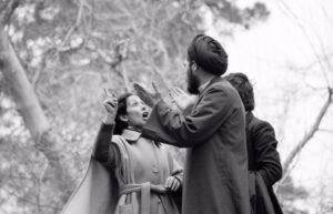 Sheila Vand Instagram - March 7, 1979: Before even having a government set up or a “constitution” written, Khomeini announces that all women have to wear a hijab. 

March 8, 1979: Iranian women say “NO” and march in the streets by the tens of thousands.

March 9, 2023: Iranians are still fighting with their lives to be heard, while the rest of the free world pretends the Islamic Regime isn’t a definitively fascist dictatorship. 

📷: photo of Iranian actress who participated in the 1979 women’s protests (someone pls tell me her name!! It’s driving me crazy that I can’t find it) seen here standing up to one of Khomeini’s unhinged Neanderthal mullahs. Photo by Iranian photographer Hengameh Golestan.
