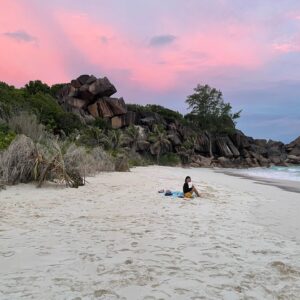 Sheila Vand Instagram - 💙Seychelles💙 a real life paradise. pics don’t even do it justice. such a magical place.