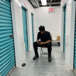 Sheila Vand Instagram - some 2023 moments. surprise! 💕💕💕

🛝 1. at my husband’s show with one of his sculptures. 
2/3. finally got rid of my old Brooklyn storage unit. End of an era! 🥹😩
4. a couple hours before my water broke 😱 
5. dancing with my belly and the sippy cup I bought for labor that I now love and can’t live without.
6. cute laundry 🥰