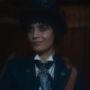 Shelley Conn Instagram - Been holding onto this ‘little ray of sunshine’ since the summer.
B e e l z e b u b,  Good Omens 2.
If you haven’t seen yet, head downstream  @amazonprime 

For me, a devilishly irresistible opportunity to chew up some incredible material and ‘extrude’ out the Lord of the Flies…Was that the word @neilhimself? 

I loved every quirk, every snarl, every innocent palpitation that came with this unforgettable role, playing with an unforgettable cast and crew

#goodomens #beelzebub #edinburgh #jonhamm #davidtennant
