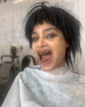 Shelley Conn Instagram - More Beelzebub pics from @goodomensprime