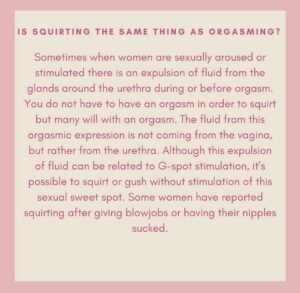 Sherry A. Ross Instagram - Some of my most asked questions are about squirting, so let’s talk about it. What is squirting and who is doing it?! Swipe through for my q&a !

PC: @rachellaurencoaching